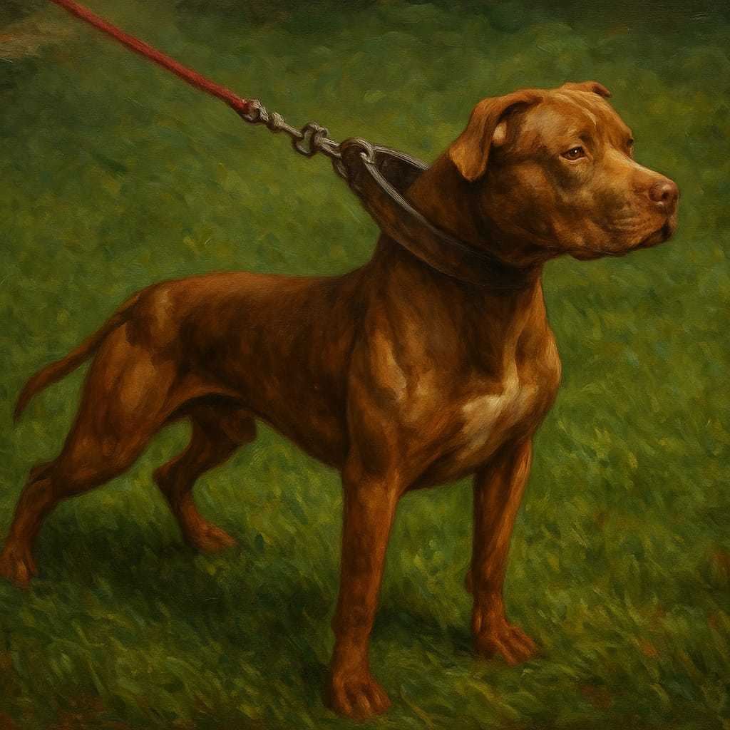 Cão da raça A.P.B.T